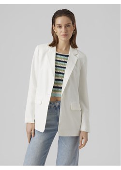 Vero Moda Marynarka Carmen 10287190 Biały Box Fit ze sklepu MODIVO w kategorii Marynarki damskie - zdjęcie 181238321