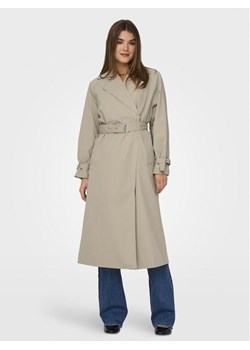 ONLY Trencz April 15308860 Beżowy Regular Fit ze sklepu MODIVO w kategorii Płaszcze damskie - zdjęcie 181238460