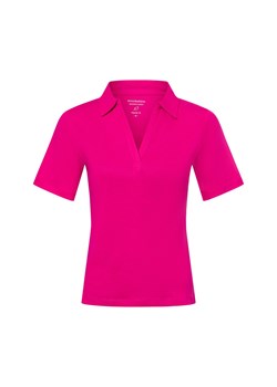brookshire Damska koszulka polo Kobiety Dżersej wyrazisty róż jednolity ze sklepu vangraaf w kategorii Bluzki damskie - zdjęcie 181239942