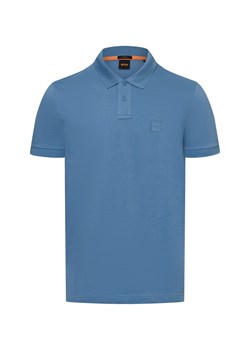 BOSS Orange Męska koszulka polo - Passenger Mężczyźni Bawełna jasnoniebieski jednolity ze sklepu vangraaf w kategorii T-shirty męskie - zdjęcie 181239963