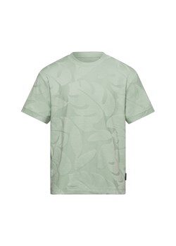 Tom Tailor Denim Koszulka męska - żakardowa Mężczyźni Bawełna seledynowy wypukły wzór tkaniny ze sklepu vangraaf w kategorii T-shirty męskie - zdjęcie 181239982