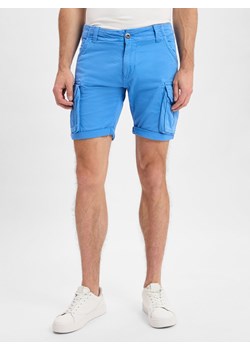 Alpha Industries Spodenki Mężczyźni Bawełna niebieski jednolity ze sklepu vangraaf w kategorii Spodenki męskie - zdjęcie 181240001