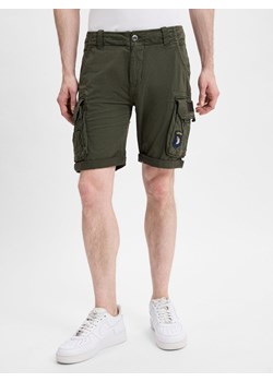 Alpha Industries Spodenki Mężczyźni Bawełna khaki jednolity ze sklepu vangraaf w kategorii Spodenki męskie - zdjęcie 181240002