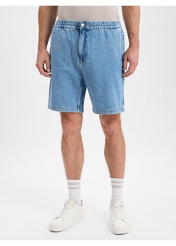 Calvin Klein Jeans Męskie dżinsowe szorty bermudy Mężczyźni Bawełna light stone jednolity ze sklepu vangraaf w kategorii Spodenki męskie - zdjęcie 181240060