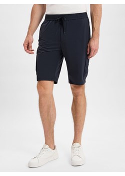 BOSS Green Męskie szorty cargo -Urbanex Mężczyźni granatowy jednolity ze sklepu vangraaf w kategorii Spodenki męskie - zdjęcie 181240062