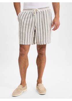 Jack & Jones Szorty - Jaiden Mężczyźni Bawełna beżowy w paski ze sklepu vangraaf w kategorii Spodenki męskie - zdjęcie 181240072