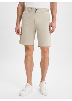 BOSS Orange Męskie szorty chino Mężczyźni beżowy wzorzysty ze sklepu vangraaf w kategorii Spodenki męskie - zdjęcie 181240084