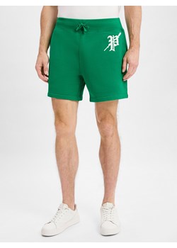 Polo Ralph Lauren Męskie szorty dresowe Mężczyźni zielony jednolity ze sklepu vangraaf w kategorii Spodnie męskie - zdjęcie 181240194
