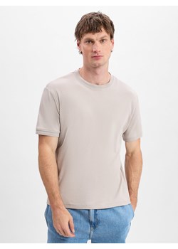 Finshley & Harding Koszulka męska Mężczyźni Bawełna kitt jednolity ze sklepu vangraaf w kategorii T-shirty męskie - zdjęcie 181240200