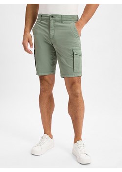 BRAX Męskie szorty cargo - Brazylia Mężczyźni Bawełna trzcinowy jednolity ze sklepu vangraaf w kategorii Spodenki męskie - zdjęcie 181240234