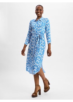 Marie Lund Damska sukienka maxi Kobiety wiskoza niebieski wzorzysty - id: 769680-0001-00340 - marki Marie Lund - 181240262 Marie Lund Damska sukienka maxi Kobiety wiskoza niebieski wzorzysty ze sklepu vangraaf w kategorii Sukienki - zdjęcie 181240262