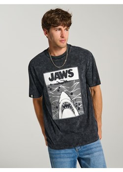 Sinsay - Koszulka Jaws - czarny ze sklepu Sinsay w kategorii T-shirty męskie - zdjęcie 181242030
