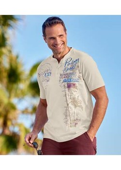 Zestaw 3 koszulek z dekoltem z guzikami Capri ze sklepu Atlas For Men w kategorii T-shirty męskie - zdjęcie 181242430