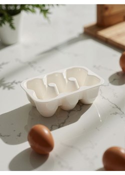 Sinsay - Podstawka pod jajka 6 pack - biały ze sklepu Sinsay w kategorii Dom - zdjęcie 181243544