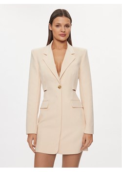 Patrizia Pepe Sukienka koktajlowa 8A1262/A375-B788 Beżowy Slim Fit ze sklepu MODIVO w kategorii Sukienki - zdjęcie 181243882