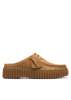 Clarks Klapki Torhill Mule 26181196 Brązowy ze sklepu MODIVO w kategorii Klapki damskie - zdjęcie 181244014