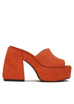 Klapki PINKO Margaux Wedge PE 23 BLKS1 100653 A0N8 Pomarańczowy ze sklepu eobuwie.pl w kategorii Klapki damskie - zdjęcie 181245551