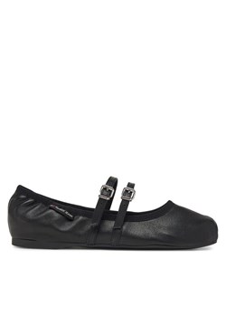 Baleriny Tommy Jeans Ballerina EN0EN02720 Czarny ze sklepu eobuwie.pl w kategorii Balerinki - zdjęcie 181245591