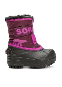 Śniegowce Sorel Snow Commander 2114102562 Różowy ze sklepu eobuwie.pl w kategorii Buty zimowe dziecięce - zdjęcie 181245603