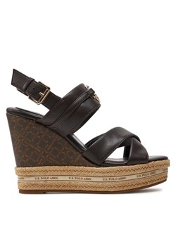 Espadryle U.S. Polo Assn. Aylin016 Brązowy ze sklepu eobuwie.pl w kategorii Sandały damskie - zdjęcie 181245714