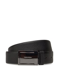 Pasek Męski Calvin Klein Formal Plaque Tex 35Mm K50K512843 Czarny ze sklepu eobuwie.pl w kategorii Paski męskie - zdjęcie 181245854