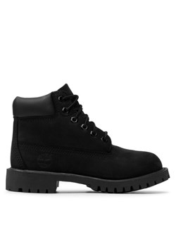 Trapery Timberland 6 In Premum Wp TB0127070011 Czarny ze sklepu eobuwie.pl w kategorii Buty zimowe dziecięce - zdjęcie 181246544