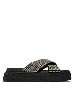 Klapki Liu Jo Lovely Sandal 02 BA4133 TX421 Czarny ze sklepu eobuwie.pl w kategorii Klapki damskie - zdjęcie 181246764