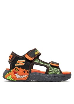 Sandały Skechers Creature-Splash- 400614L/BKOR Czarny ze sklepu eobuwie.pl w kategorii Sandały dziecięce - zdjęcie 181246794