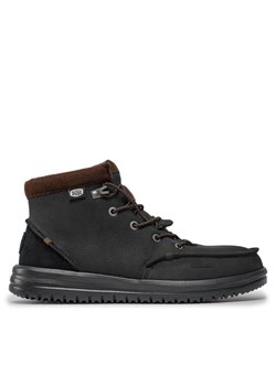 Trzewiki Hey Dude Bradley Boot Leather 40189-001 Czarny ze sklepu eobuwie.pl w kategorii Buty zimowe męskie - zdjęcie 181246920