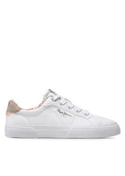 Sneakersy Pepe Jeans Kenton Flag G PGS30568 Biały ze sklepu eobuwie.pl w kategorii Trampki dziecięce - zdjęcie 181247502