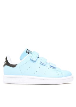 Sneakersy adidas Genie Stan Smith Shoes GW4536 Błękitny ze sklepu eobuwie.pl w kategorii Buty sportowe dziecięce - zdjęcie 181247980