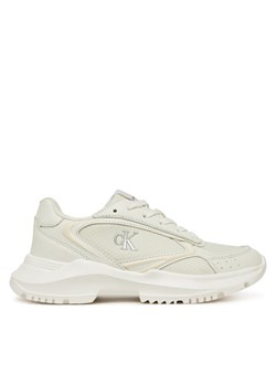 Sneakersy Calvin Klein Jeans V3A9-82030-1695530 Écru ze sklepu eobuwie.pl w kategorii Buty sportowe dziecięce - zdjęcie 181247994