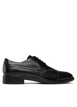 Półbuty Geox U Gladwin B U024WB 00043 C9999 Czarny ze sklepu eobuwie.pl w kategorii Buty eleganckie męskie - zdjęcie 181248644