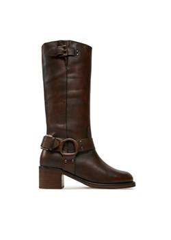 Kozaki Bronx High boots 14291-A Brązowy ze sklepu eobuwie.pl w kategorii Kozaki damskie - zdjęcie 181248674