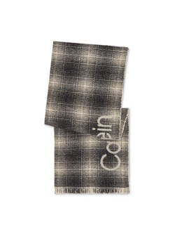 Szalik Calvin Klein Check Scarf K50K510989 Czarny ze sklepu eobuwie.pl w kategorii Szaliki i chusty damskie - zdjęcie 181248683