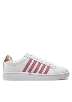 Sneakersy K-Swiss Court Tiebreak 97011-169-M Biały ze sklepu eobuwie.pl w kategorii Buty sportowe damskie - zdjęcie 181248822