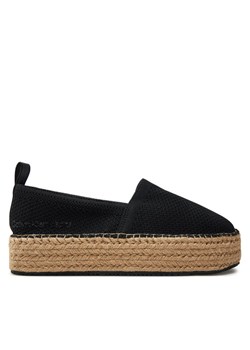 Espadryle Calvin Klein Jeans Platform Espadrille Uc YW0YW01377 Czarny ze sklepu eobuwie.pl w kategorii Espadryle damskie - zdjęcie 181249323