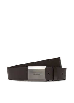 Pasek Męski Calvin Klein Beveled Plaque 2.0 35Mm K50K511746 Brązowy ze sklepu eobuwie.pl w kategorii Paski męskie - zdjęcie 181249484