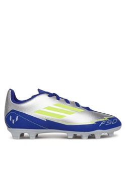 Buty do piłki nożnej adidas F50 Club Messi Firm/Multi-Ground IH0926 Szary ze sklepu eobuwie.pl w kategorii Buty sportowe dziecięce - zdjęcie 181249944