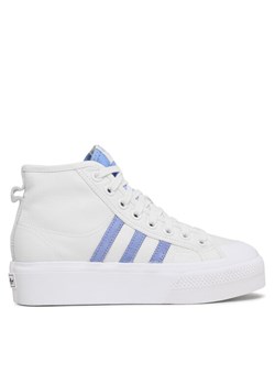 Sneakersy adidas Nizza Platform Mid FZ6189 Biały ze sklepu eobuwie.pl w kategorii Trampki damskie - zdjęcie 181250254