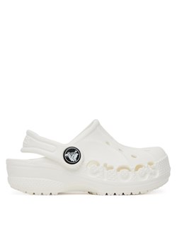 Klapki Crocs BAYA CLOG T 207012-100 Biały ze sklepu eobuwie.pl w kategorii Klapki dziecięce - zdjęcie 181250382