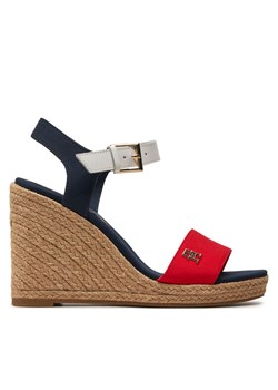 Espadryle Tommy Hilfiger FW0FW08053 Granatowy ze sklepu eobuwie.pl w kategorii Sandały damskie - zdjęcie 181250433