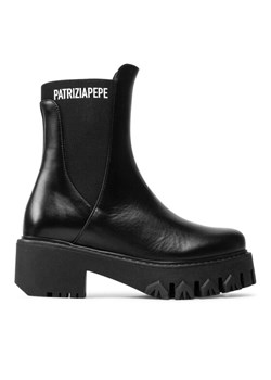 Botki Patrizia Pepe CY9814/L011-K103 Czarny ze sklepu eobuwie.pl w kategorii Workery damskie - zdjęcie 181250561