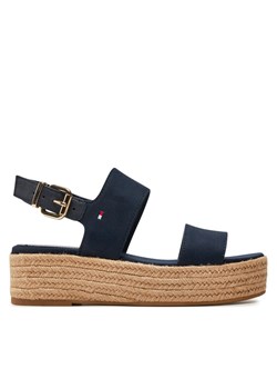 Espadryle Tommy Hilfiger FW0FW07885 Granatowy ze sklepu eobuwie.pl w kategorii Sandały damskie - zdjęcie 181250581