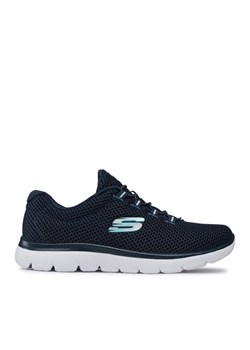 Sneakersy Skechers Quick Lapse 12985/NVLB Granatowy ze sklepu eobuwie.pl w kategorii Buty sportowe damskie - zdjęcie 181250620