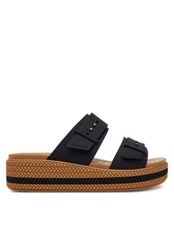 Klapki Crocs Brooklyn Woven Buckle 209978 Czarny ze sklepu eobuwie.pl w kategorii Klapki damskie - zdjęcie 181250664