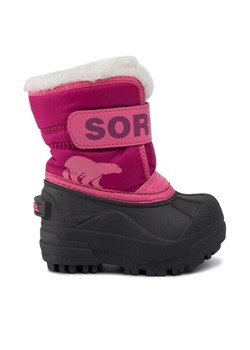 Śniegowce Sorel Toodler Snow Commander NV1960 Różowy ze sklepu eobuwie.pl w kategorii Buty zimowe dziecięce - zdjęcie 181250853