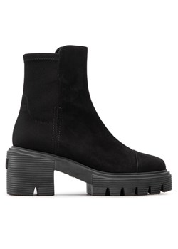 Botki Stuart Weitzman Soho Bootie SC723 Czarny ze sklepu eobuwie.pl w kategorii Workery damskie - zdjęcie 181250962
