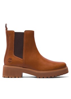 Sztyblety Timberland Carnaby Cool Basic Chlsea TB0A41E6F131 Brązowy ze sklepu eobuwie.pl w kategorii Botki - zdjęcie 181251371