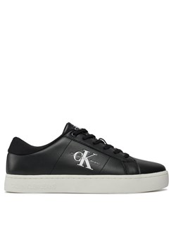 Sneakersy Calvin Klein Jeans Classic Cupsole Low Laceup Lth YM0YM00864 Czarny ze sklepu eobuwie.pl w kategorii Trampki męskie - zdjęcie 181251880